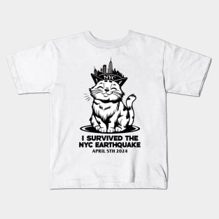 I Survived The Nyc Earthquake Kids T-Shirt